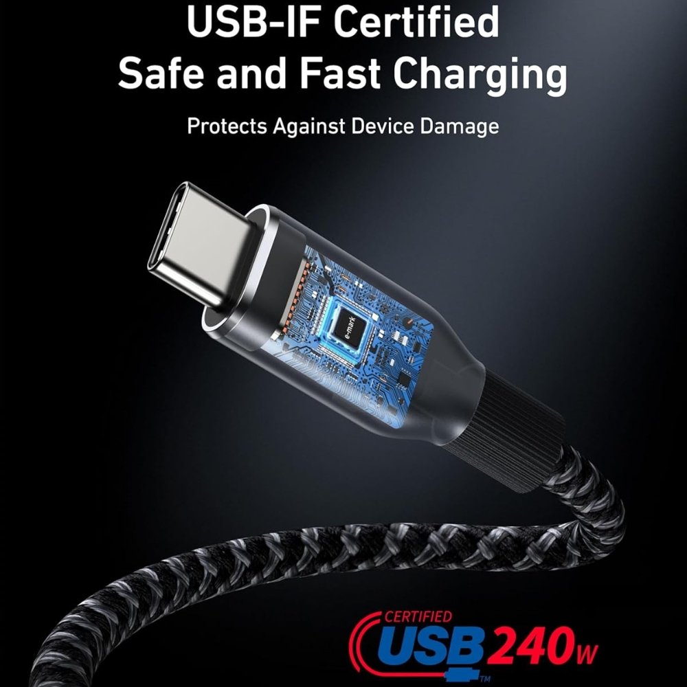 Anker Prime 240W USB-C to USB-C Cable in Pakistan | Fast Charging - Image 4